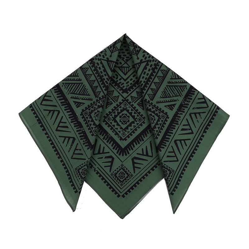 BANDANA AMERICAN TRANSCRIPT ARMY GREEN-RIDING HOODS AND HOODS AROUND THE STREET