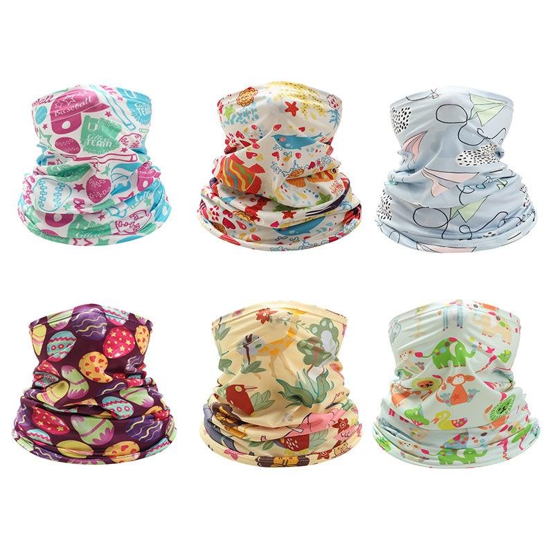 Children's sunscreen masked youth riding turban boys riding sweating ice-skin magic towels to cover their faces