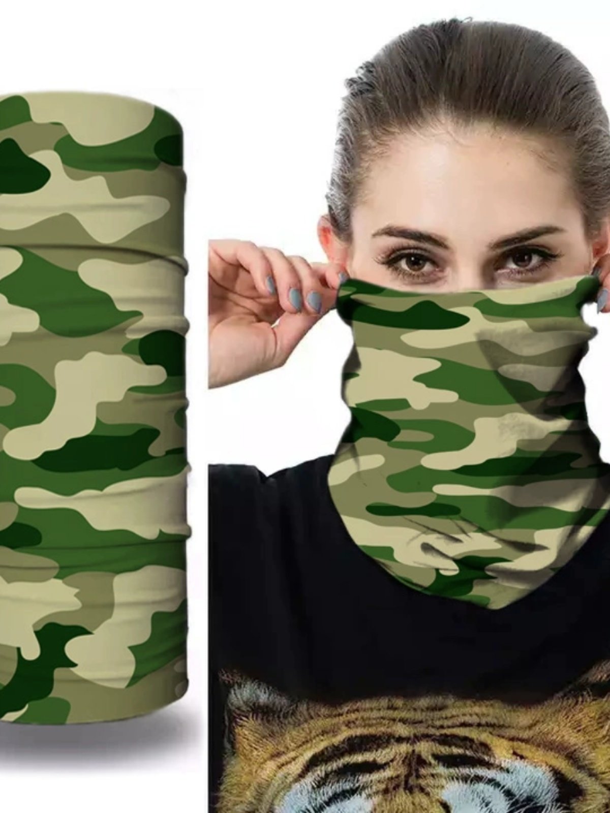 An open-air turban multi-purpose sports cycling mask for sunscreen protection of women and men