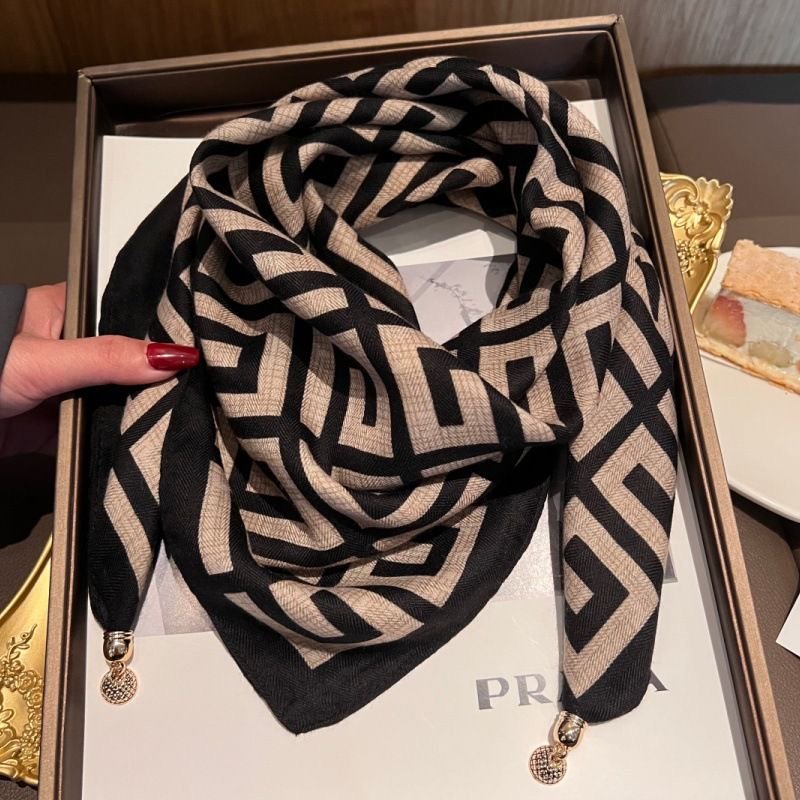 2024 new magnetic soak-proof, wind-proof, triangular, turban scarf, twirling twirl