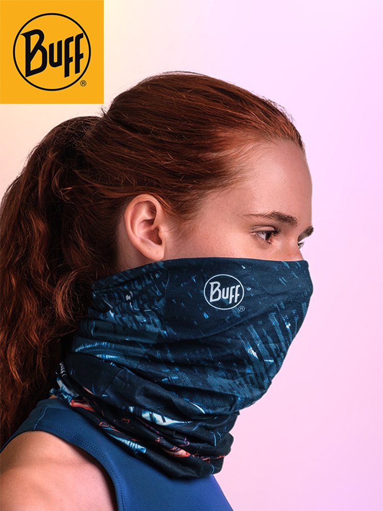 Buff magic turban outdoor UV-protective face mask for women and men, weather-proof sand-recovered tans