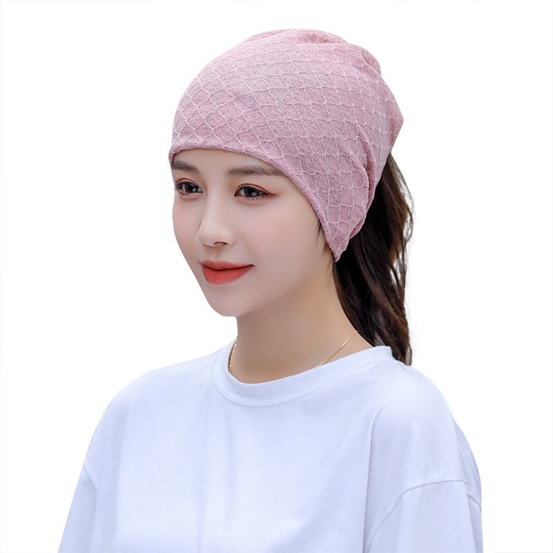 Ice-crazed summer turban, sunshields around her neck