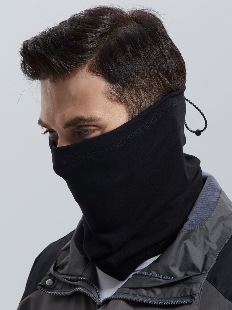 Ransidi's winter turban and wind mask skiing