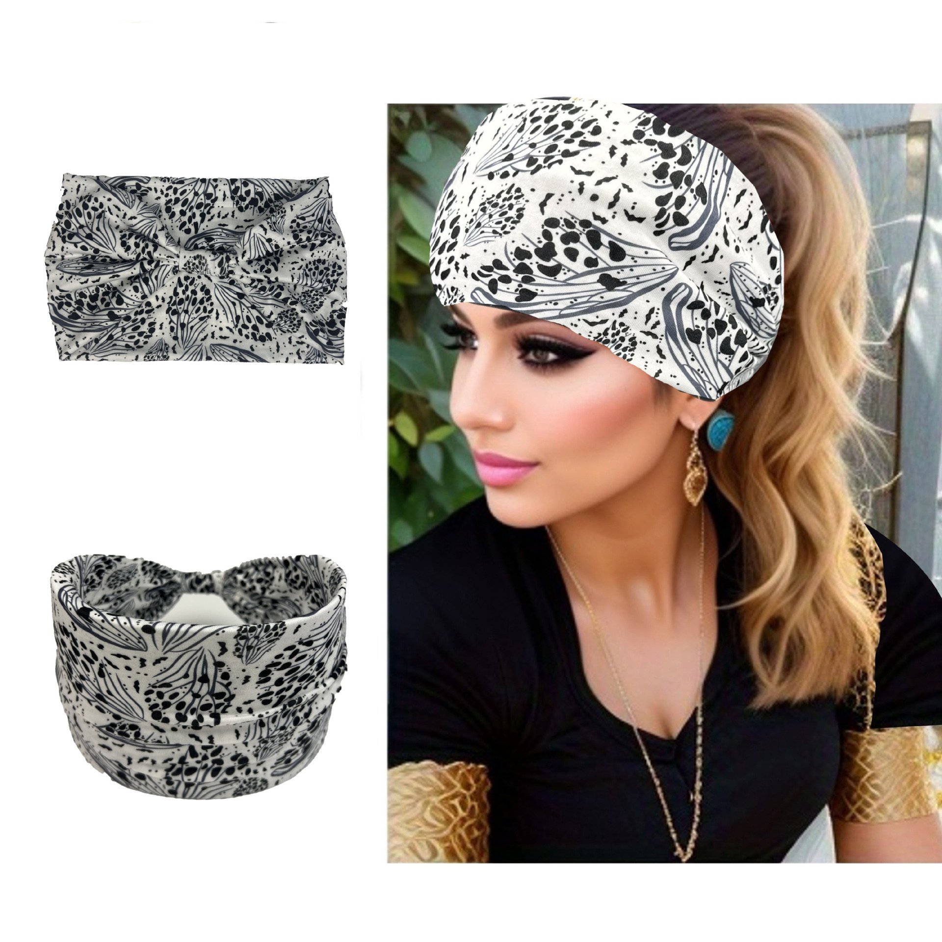 Bohemia's spring turban and summer turban elastic turban yoga exercise