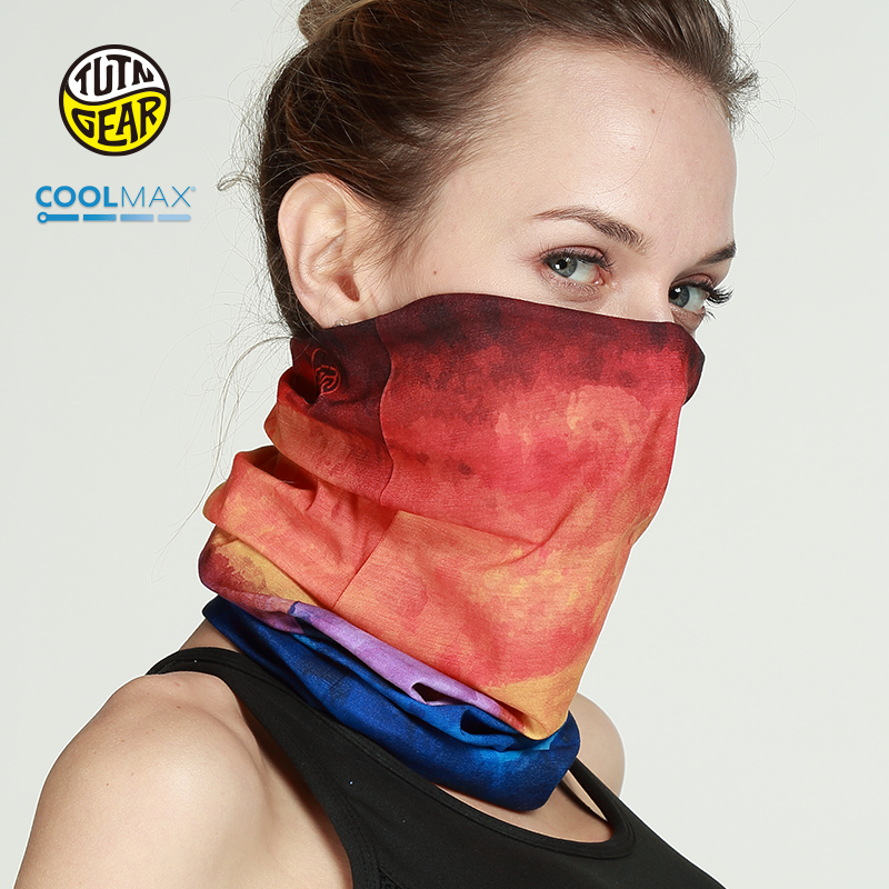 TUTNGEAR'S SEAMLESS MAGIC TURBAN, COOLMAX'S OUTDOOR EXERCISE TO RIDE A SCARF