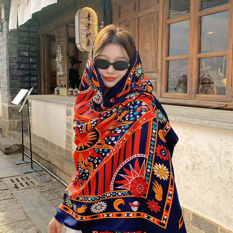 The national wind shawl in Xinjiang, Tibet