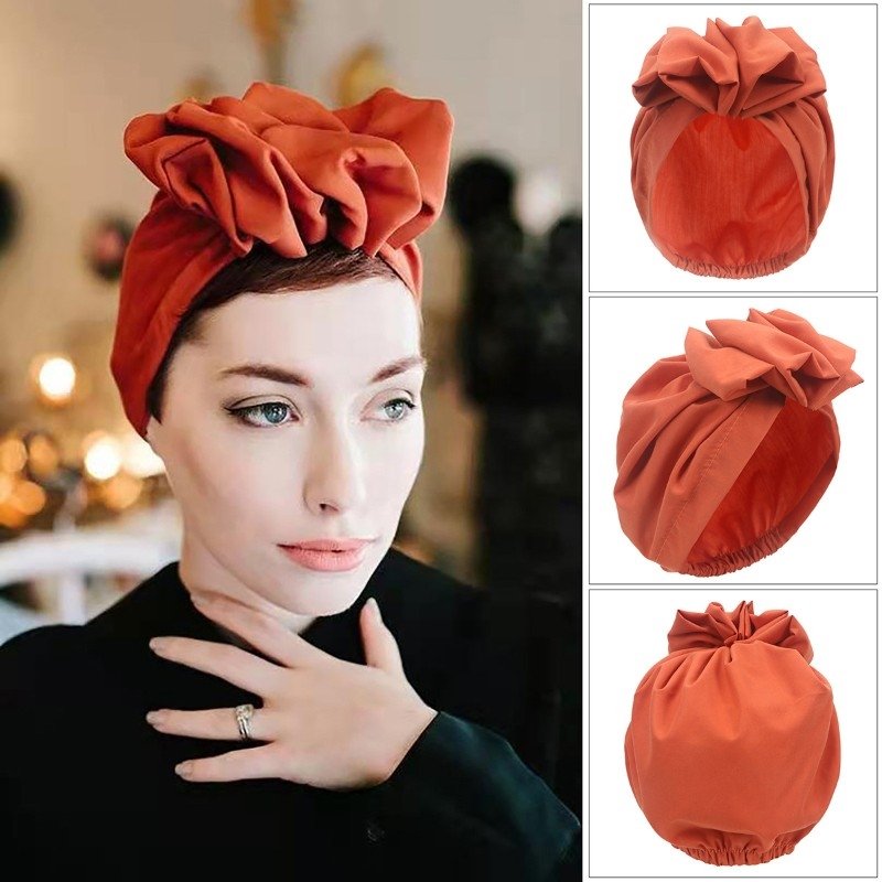 Fashion caps, French retrospect, female retrospect turban, cross-border bouquet caps