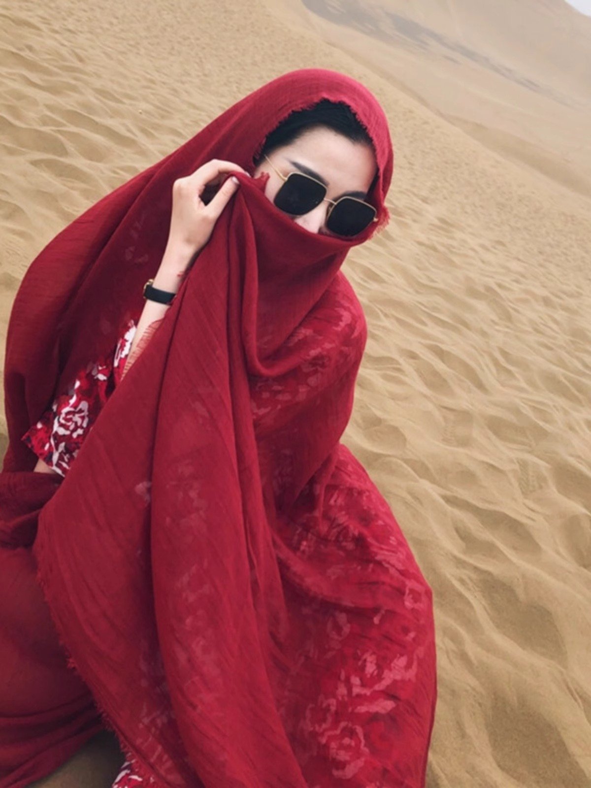 Scarves for summer desert women wearing a tan-proof turban turban turban turban with tan caps