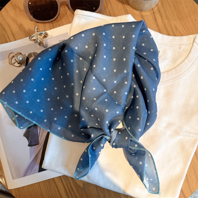 French retrospect cotton-beaked little scarf with the lady cotton-skinned little scarf decorated turban headscarf