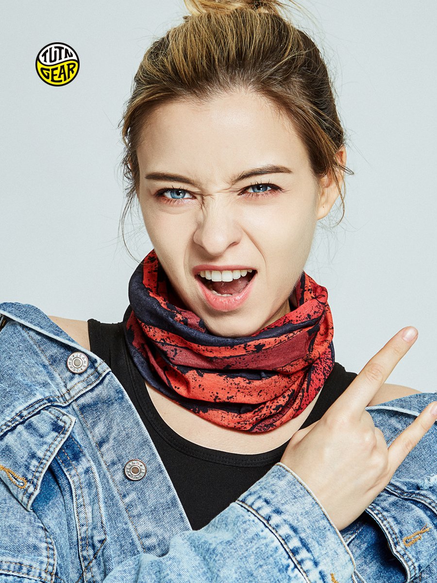 SWEAT-SWEPT ROUTINE SERIES MULTI-PURPOSE SEAMLESS HEADSCARVE RIDING A DUST-PROOF HOOD (D2)