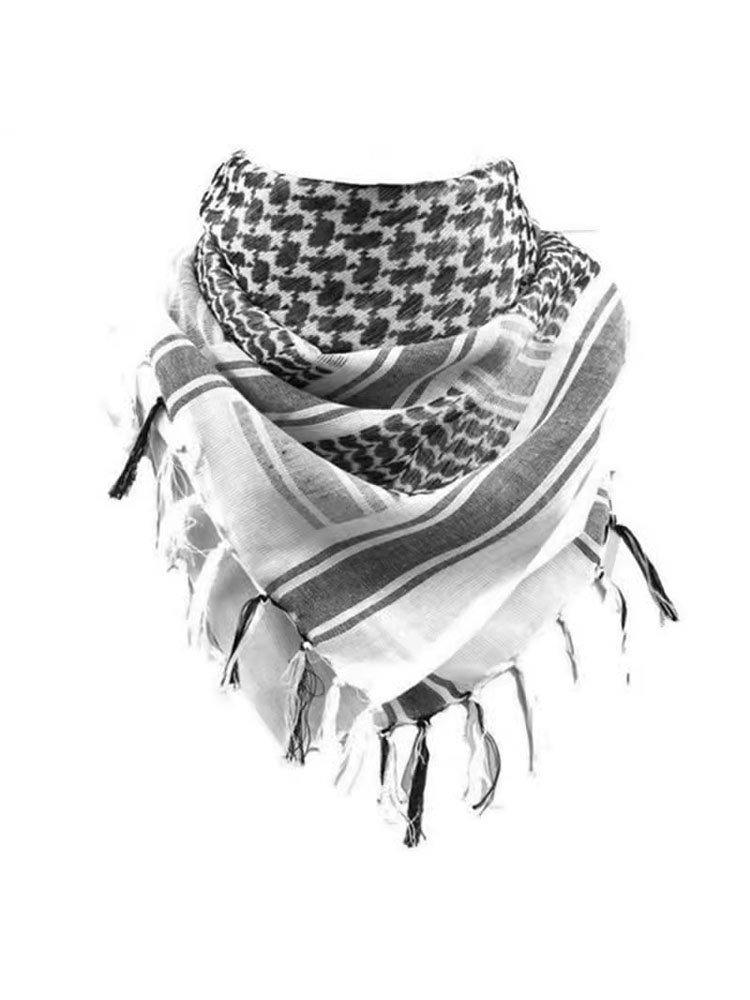 The Arab Tactical Scarlett Outdoor Windproof Warming Turban Men Traveling to Desert Dust Reservoir Multi-Function Shawl