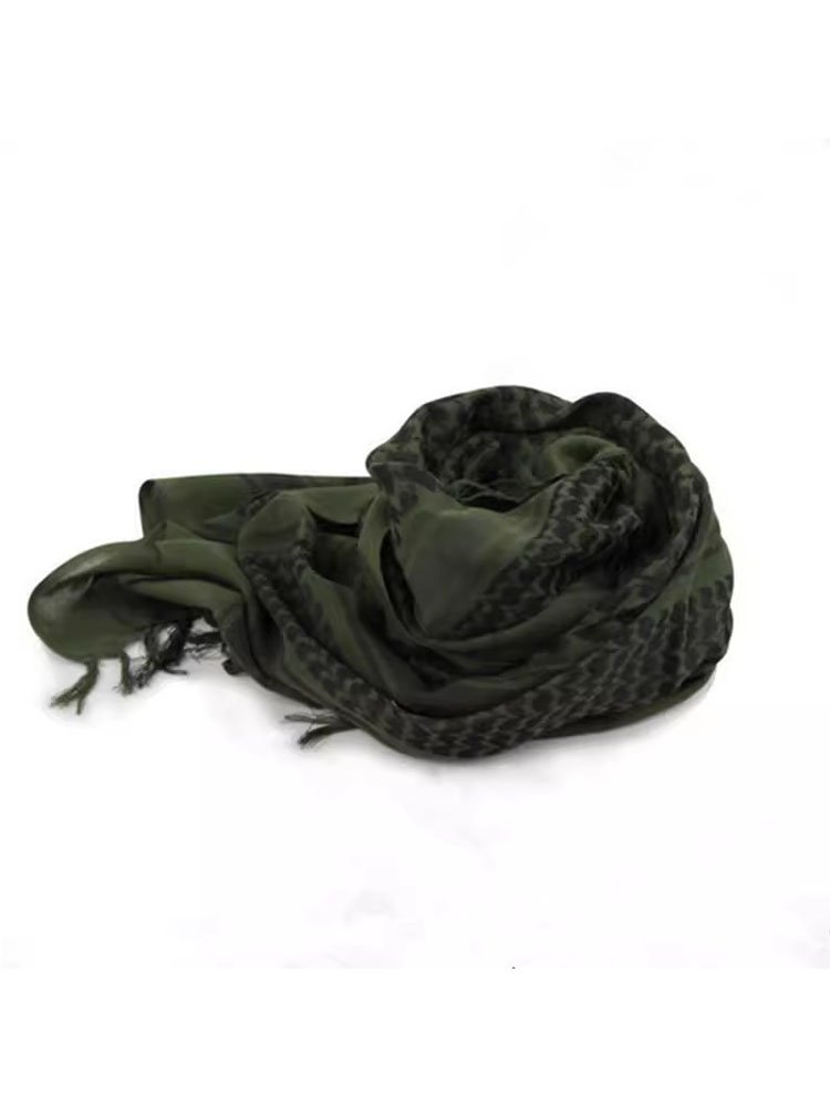 The Arab Tactical Scarlett Outdoor Windproof Warming Turban Men Traveling to Desert Dust Reservoir Multi-Function Shawl