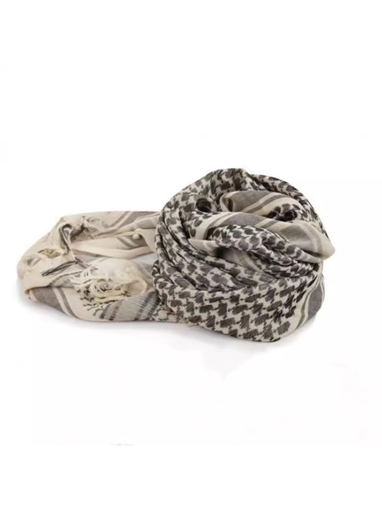 The Arab Tactical Scarlett Outdoor Windproof Warming Turban Men Traveling to Desert Dust Reservoir Multi-Function Shawl