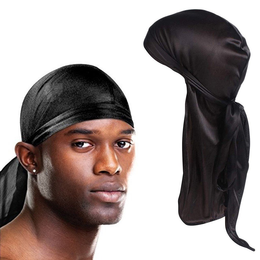 hiphop/durag turban street hip-hop basketball bboy pirate cap, long tail cap