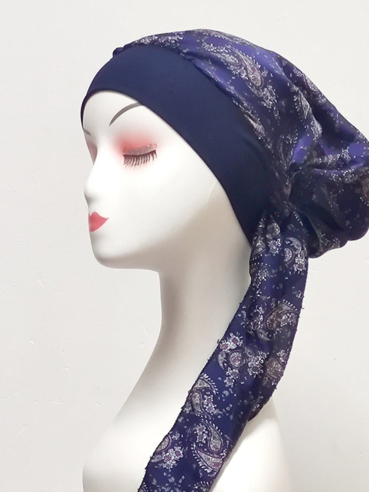 "Spring and summer new turban hats, small and thin, turban cap caps, twirling caps, twirling twirl hats."