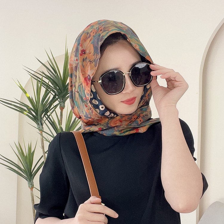 Two-faced sunscreen turbans and turbans for the summer