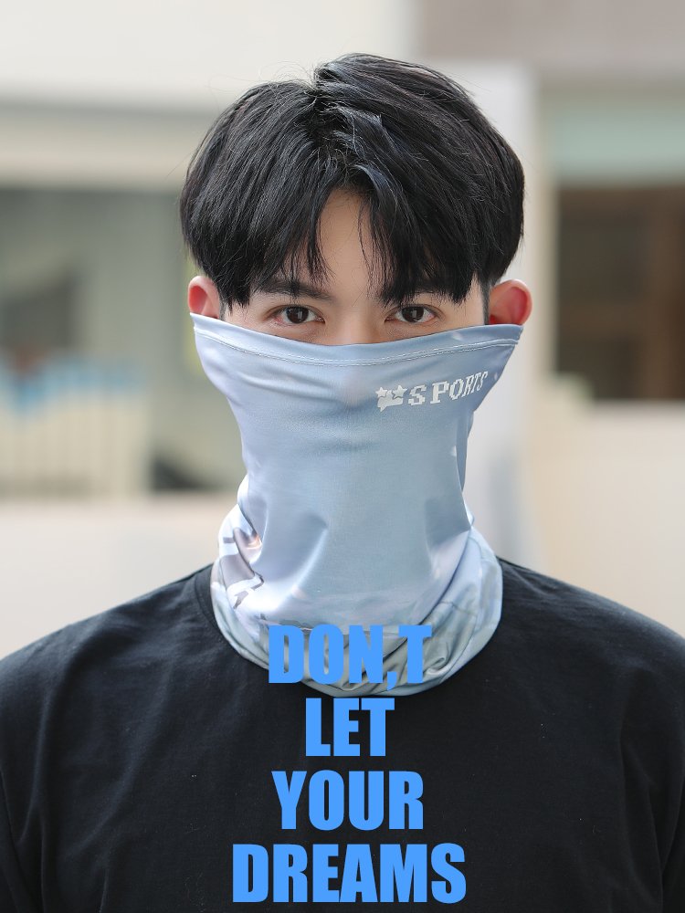 Summer sunscreen men's ice-filtered headscarves are covered with sunshields and neck-covered outdoors