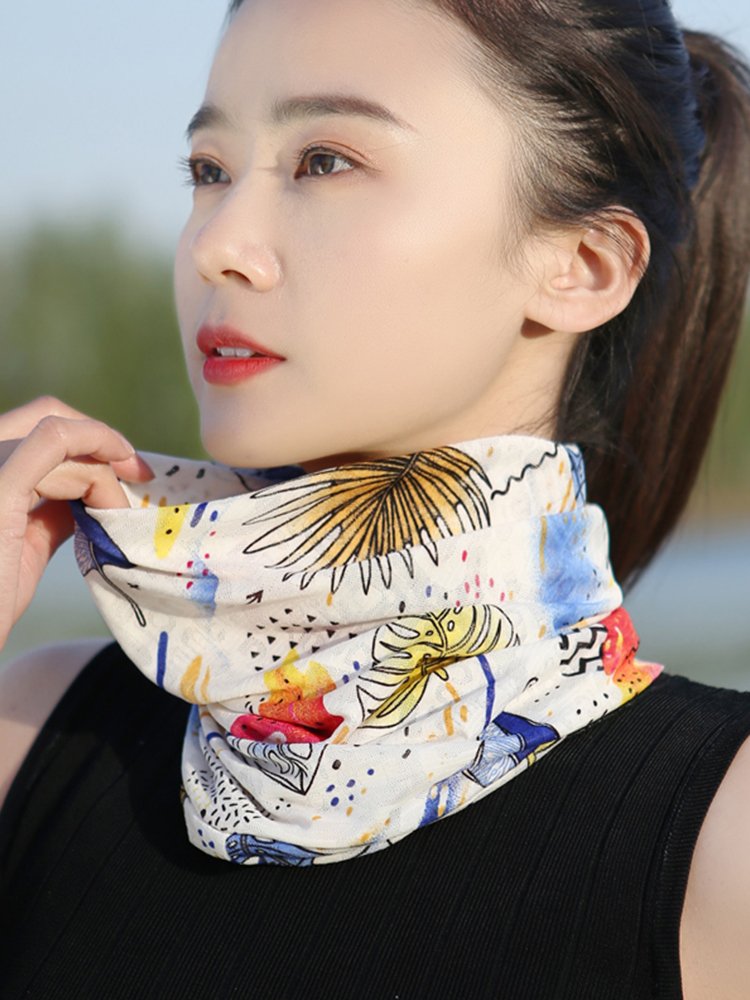 Summer ice-screeching turban-proof turban hat for women running outdoors for neck vertebrae