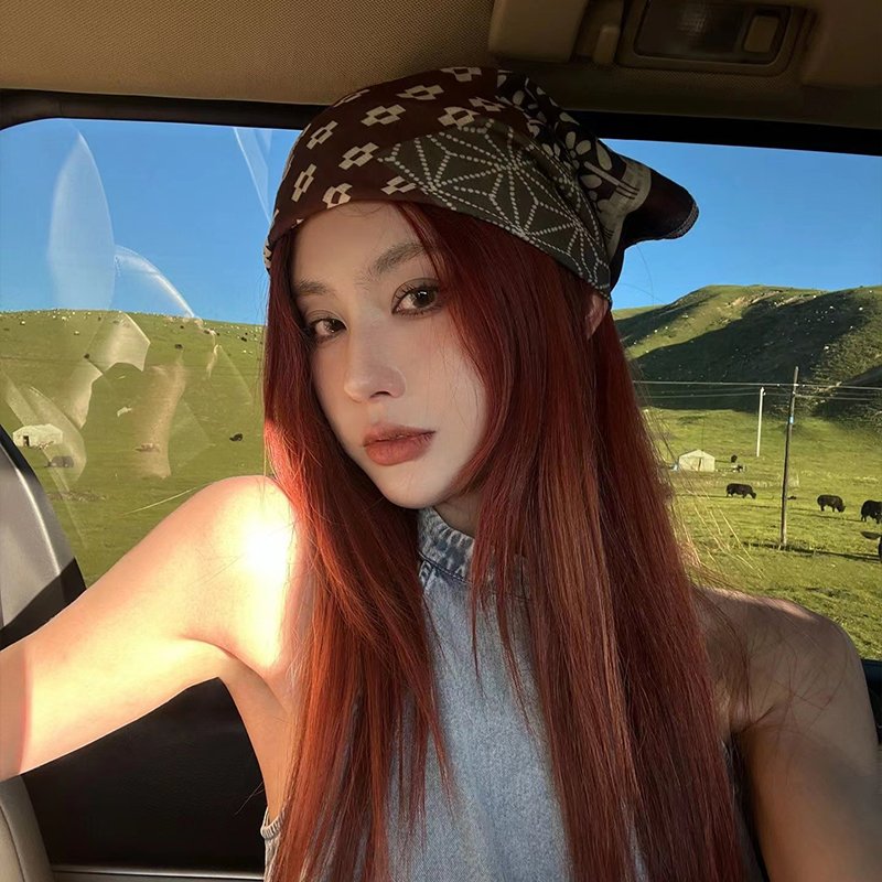 summer korean national cashew turban y2k hot chicks with turban turbans and turbans are out on their way to the top