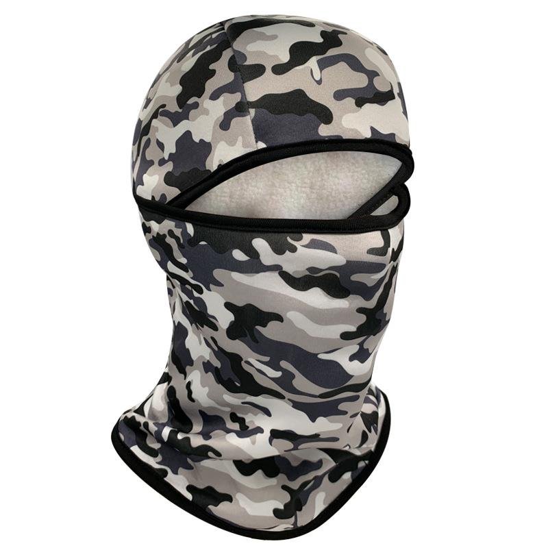 All-faced, masked, child-skinned, double-skinned skiing, mountain-to-season colour mask to keep the wind-proof hood warm