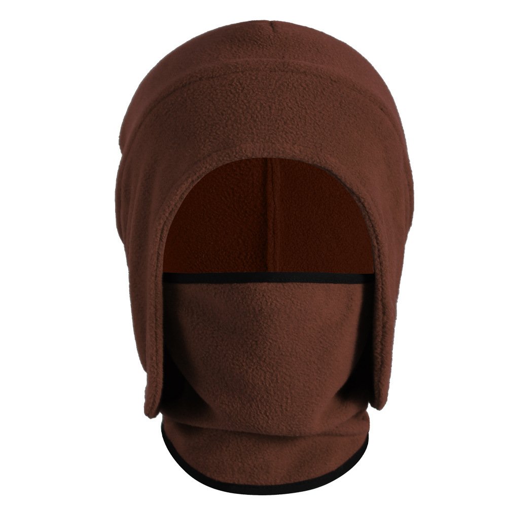 Two sets of hiking caps for a man in the autumn and winter with a velvet hood and a chill-proof ride