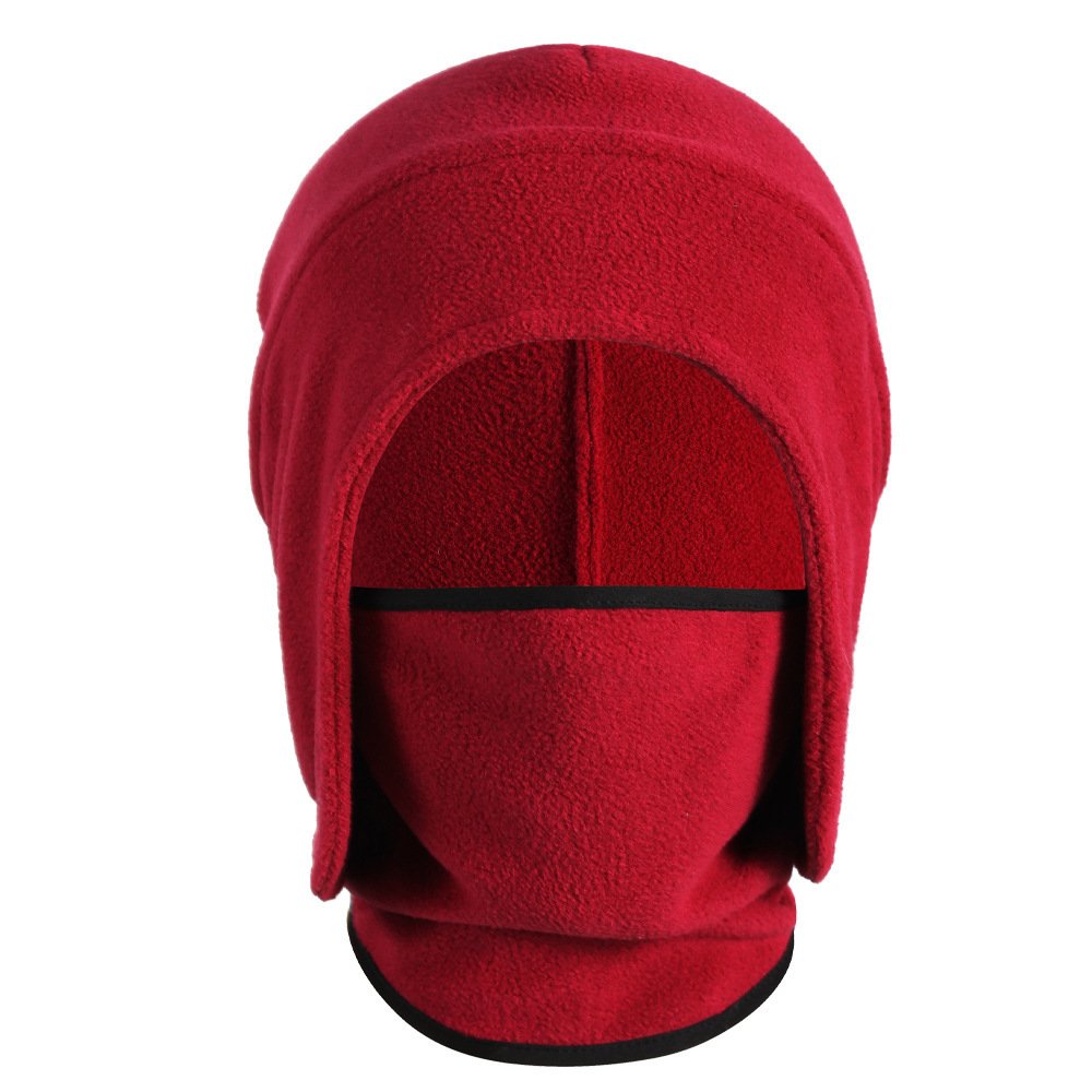 Two sets of hiking caps for a man in the autumn and winter with a velvet hood and a chill-proof ride