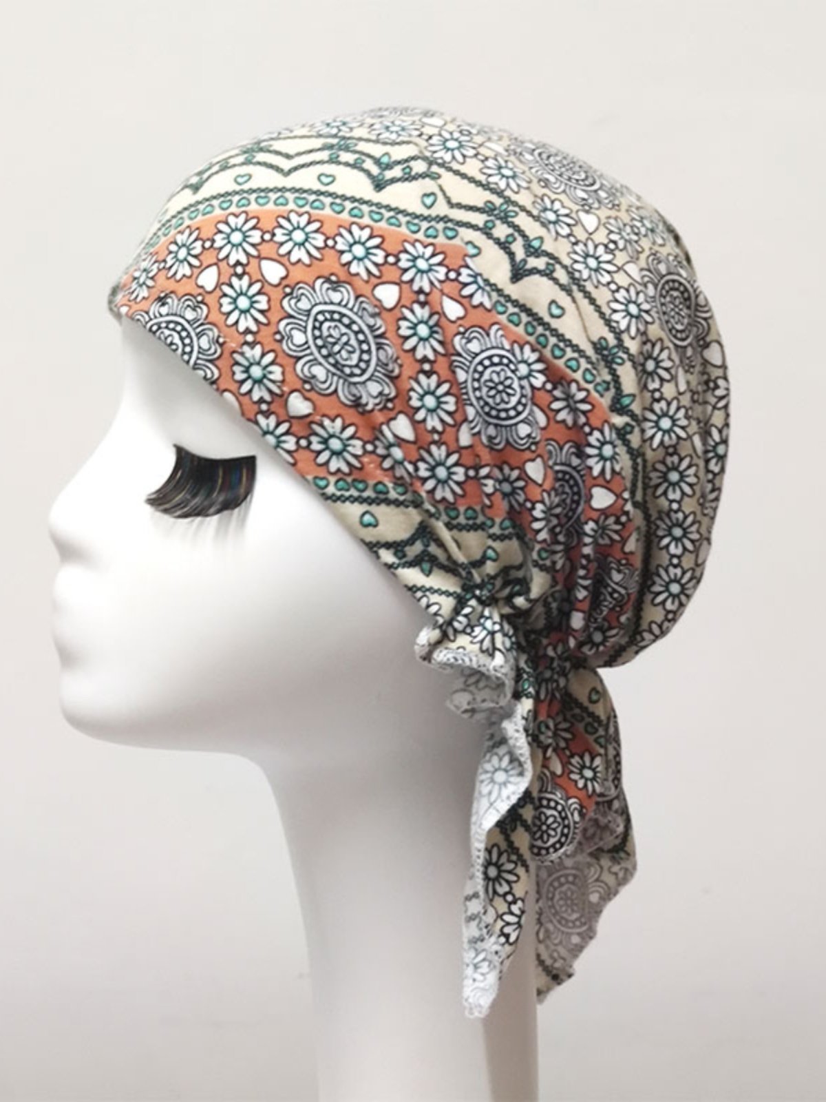 Pirate triangle caps with white headscarf headscarves and bare head hat caps and hats for a hot summer adult