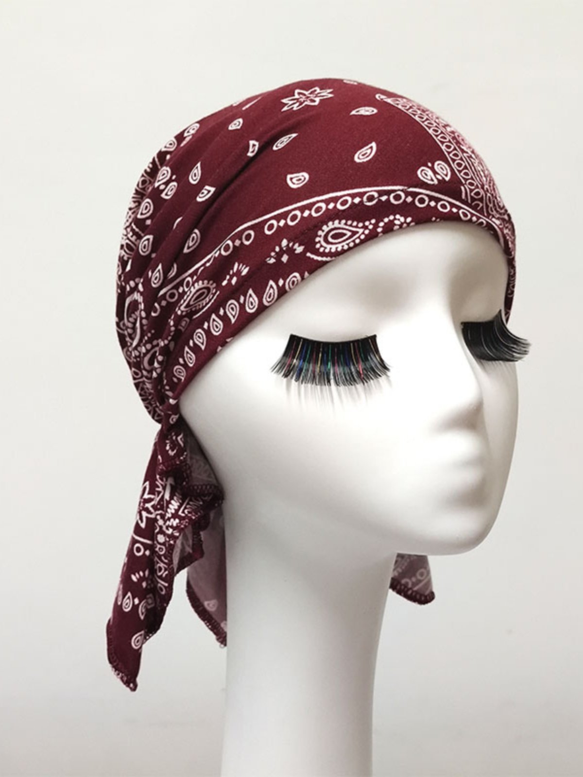 Pirate triangle caps with white headscarf headscarves and bare head hat caps and hats for a hot summer adult
