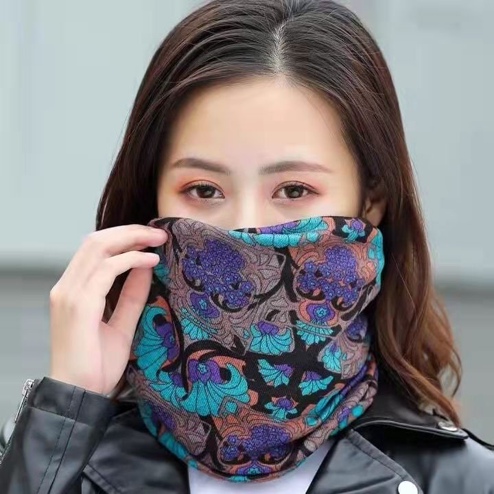 Autumn and winter shawl hats, a full of multi-purpose hoods, twisting the man and woman's general moon hat