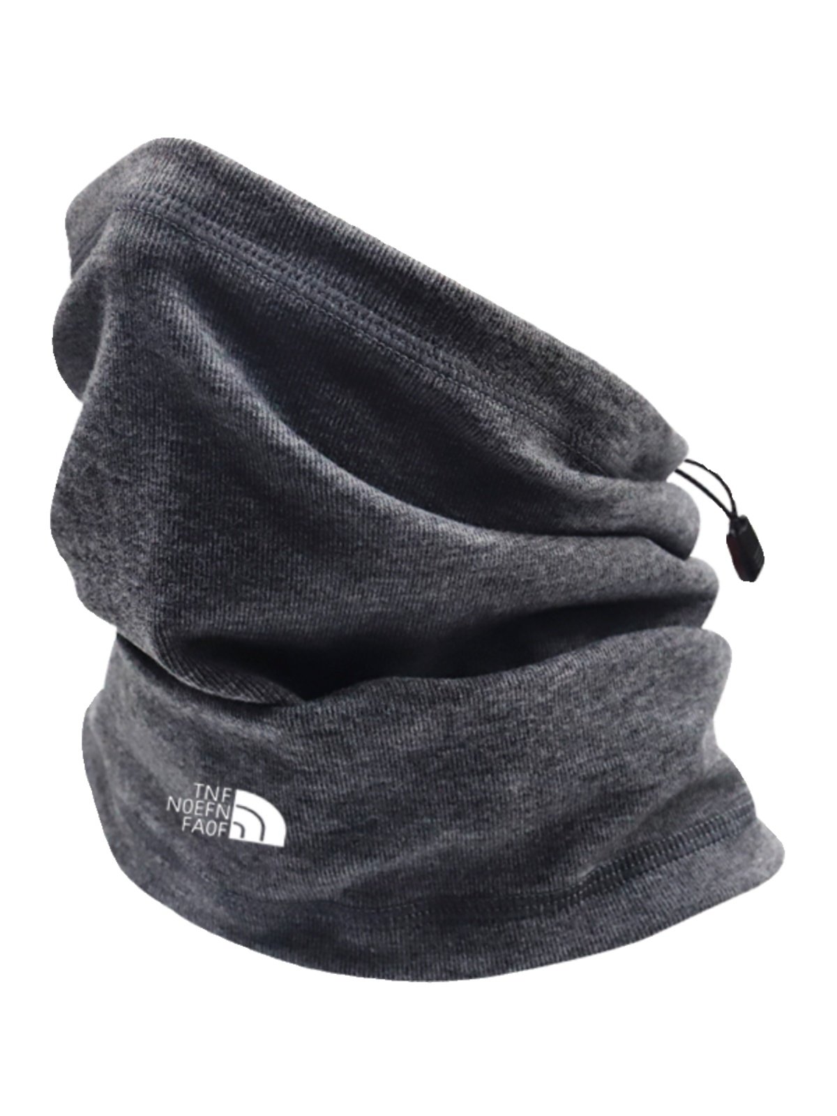 # Warm-n-nose neck-protected man rides a cold mask with a thick turban #
