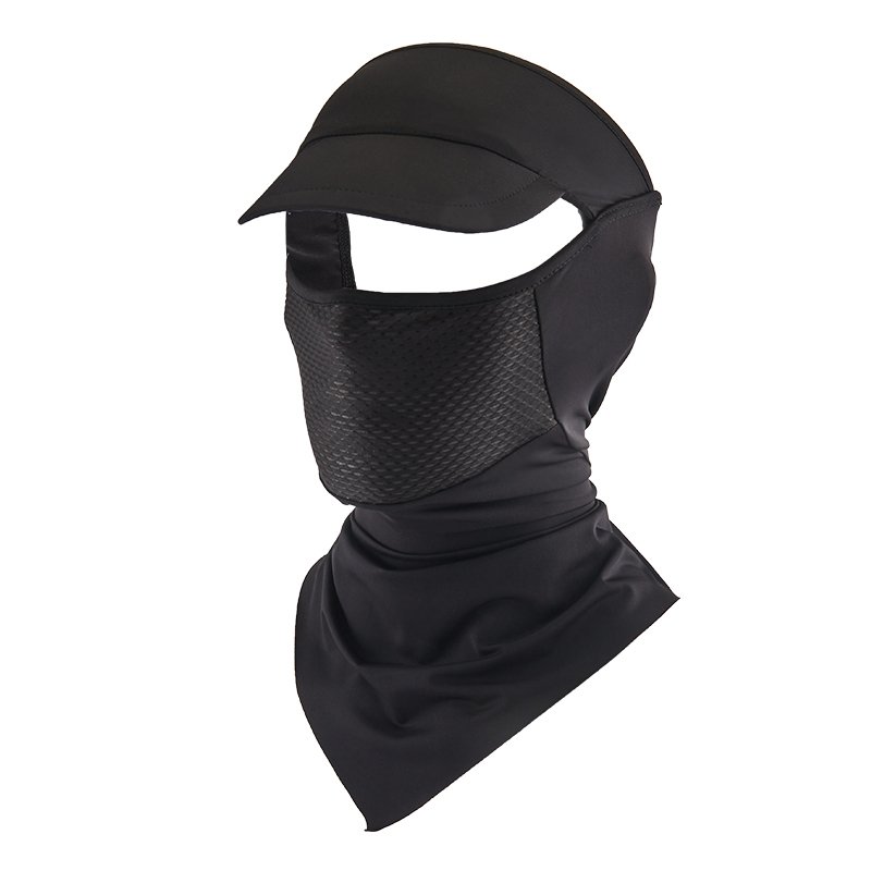 Ice turban men and women tan masked in summer cycling to the mountain turbans to catch a lunar mask
