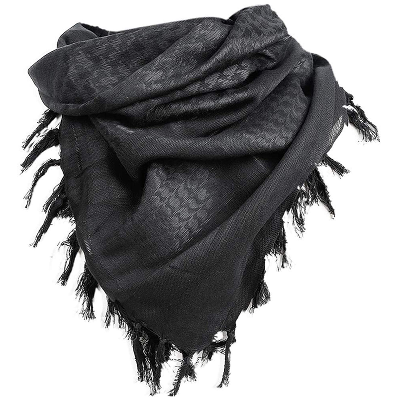 "Tactical desert scarf wrapped in pure tampons with a Su-Arab male and female hood."
