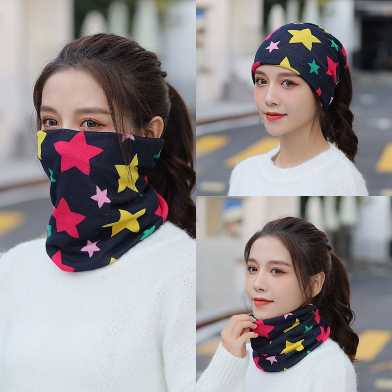 Autumn and winter shawl hats, a full of multi-purpose hoods, twisting the man and woman's general moon hat