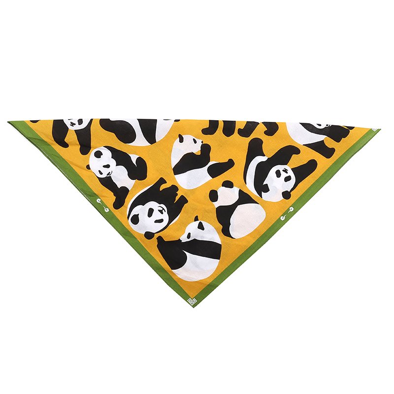the turban of the national panda panda turban is so cute, it's like the hip-hop tampons