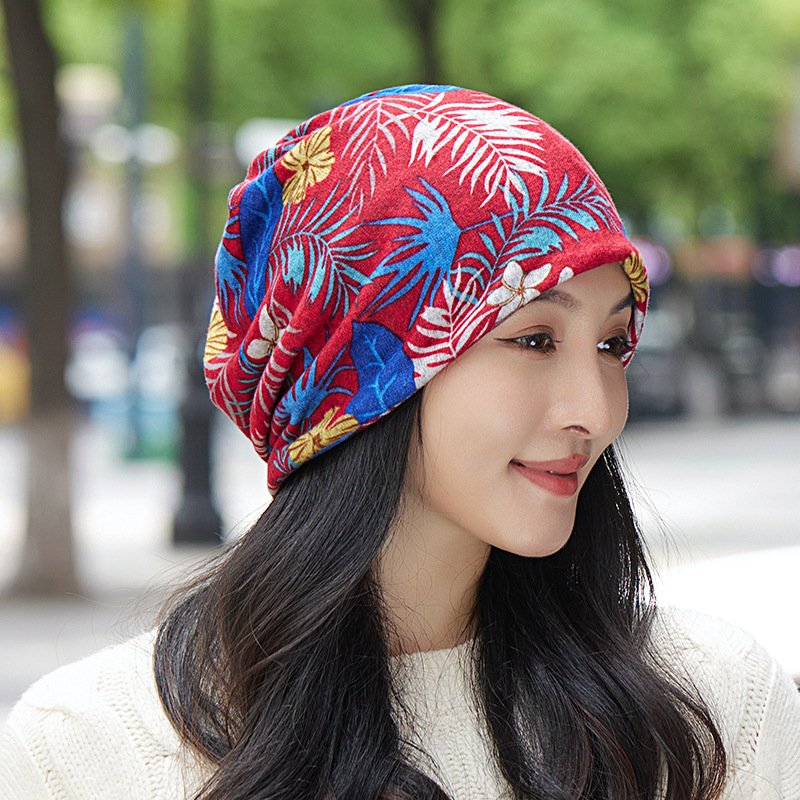 She's got a cap on her head