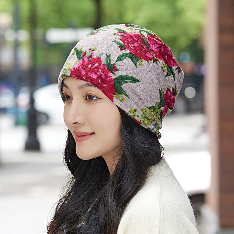 She's got a cap on her head