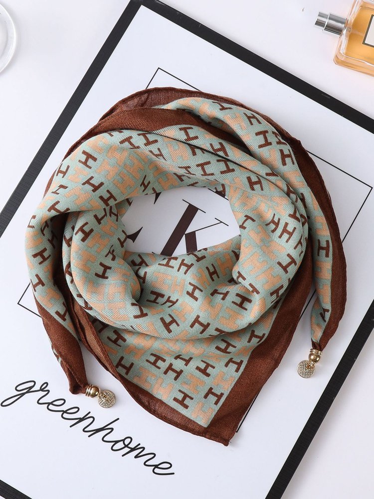 Magnetic silk towels, 2024 new cotton turbans for the neck, autumn and winter