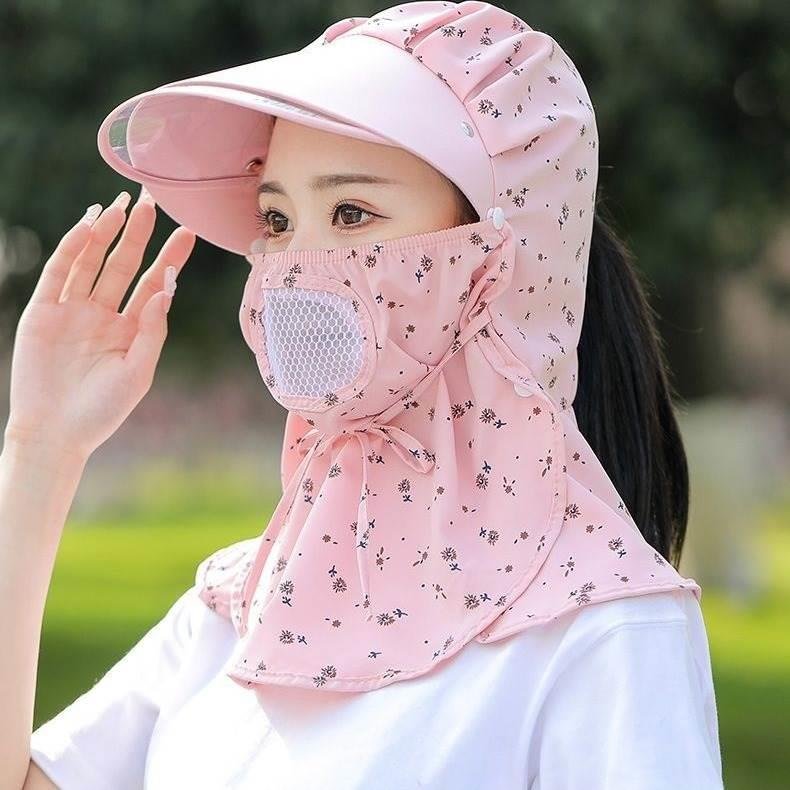 Desert sand-proof masked turban hat on foot with north-west tourist twilight-proof towels