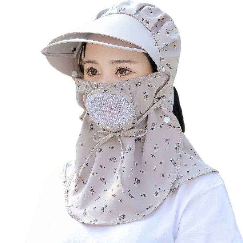 Desert sand-proof masked turban hat on foot with north-west tourist twilight-proof towels