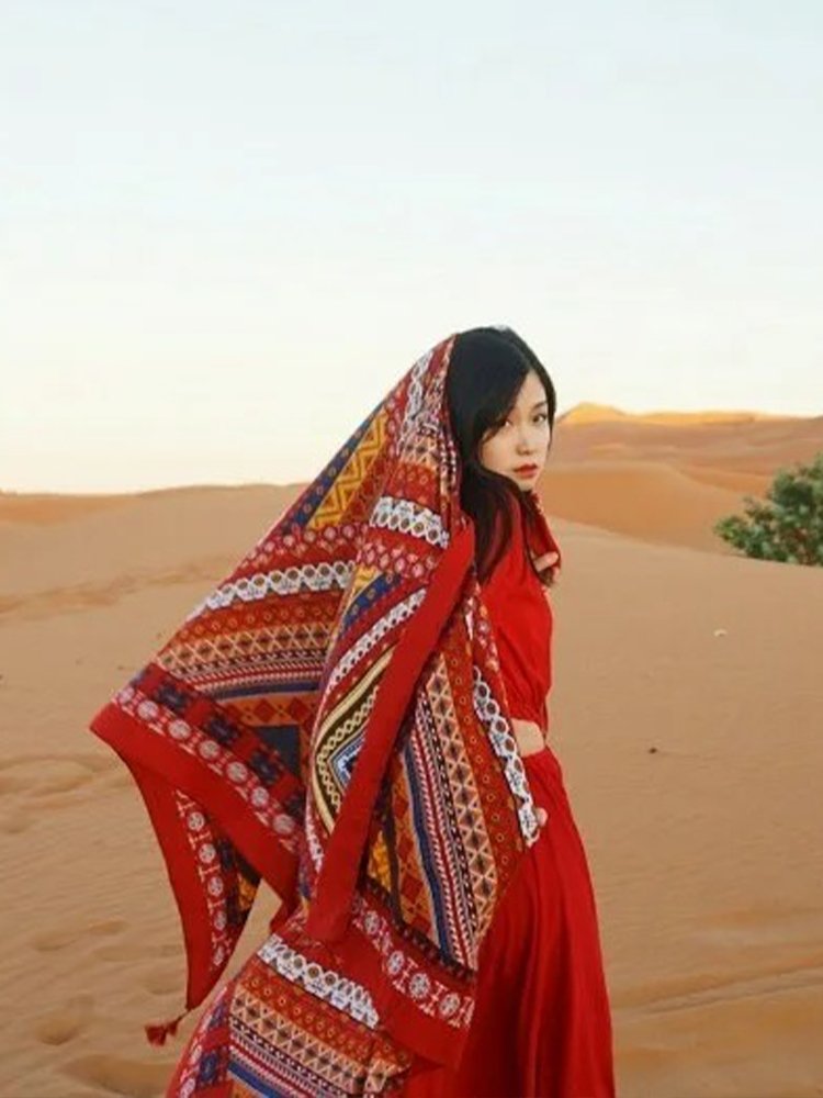 The turban turban turban girl with her summer desert tan-proof shawl