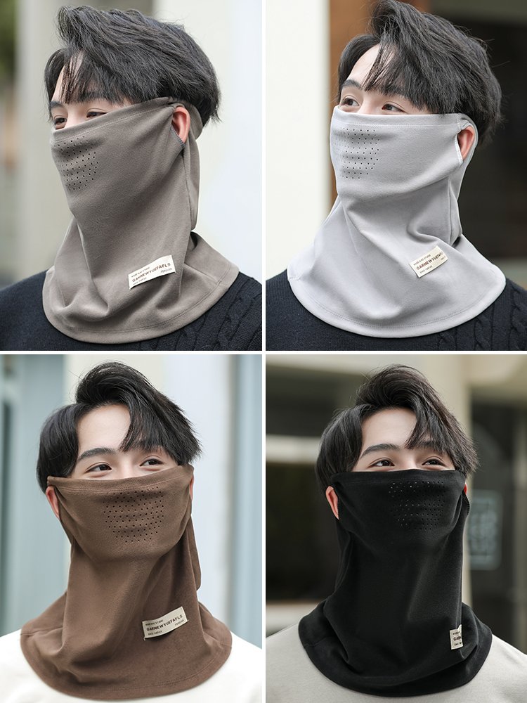 A wind-proof neck vertebrae with an ear mask for a warm-natured male ride in the autumn and winter