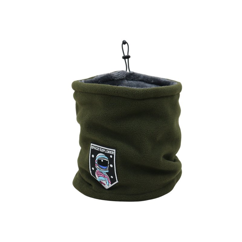 In the winter, velvet-enveloped hood scarfs for male and female outdoor wind-backed neck-covered neck-protectors and thick-heavy hoods