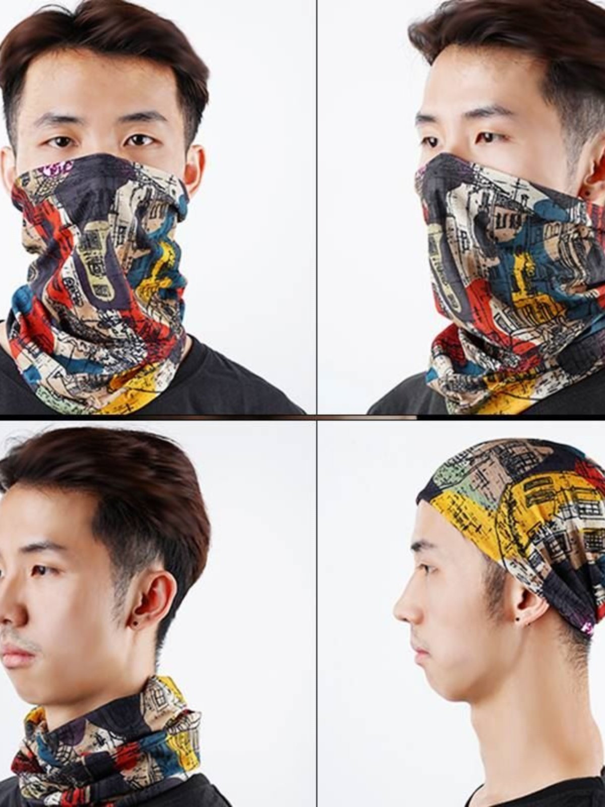 The winter turban protection magic turban mask rides the twirl-fishing scarf, and the twirling scarf spring and summer