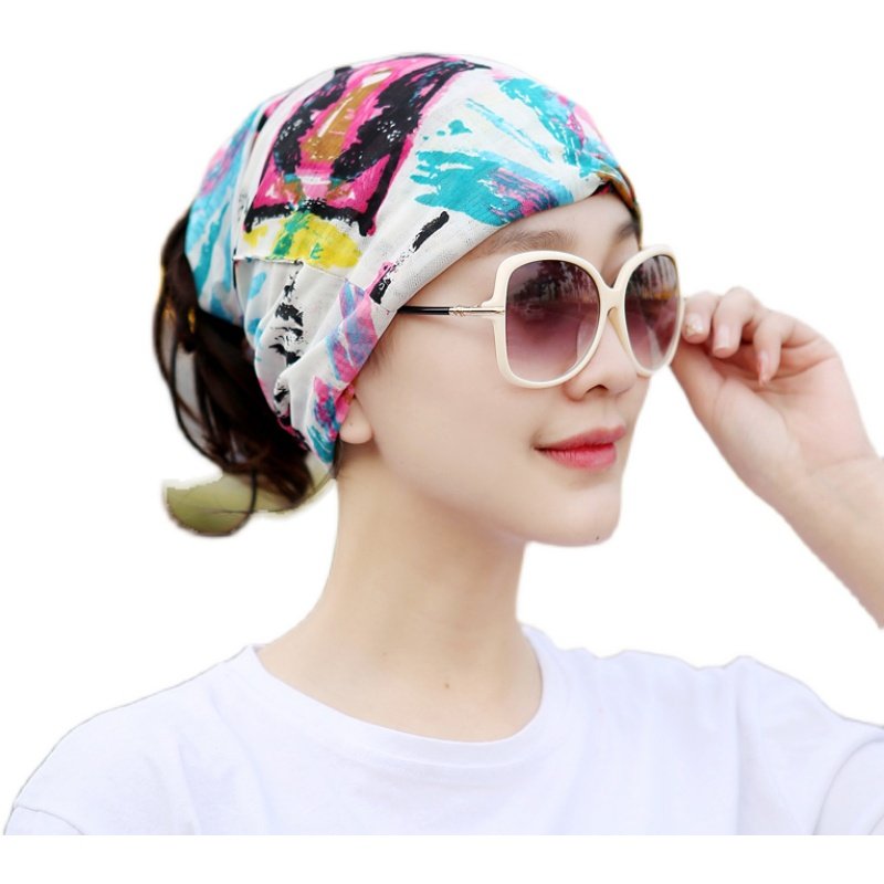 Summer ice-screeching turban-proof turban hat for women running outdoors for neck vertebrae