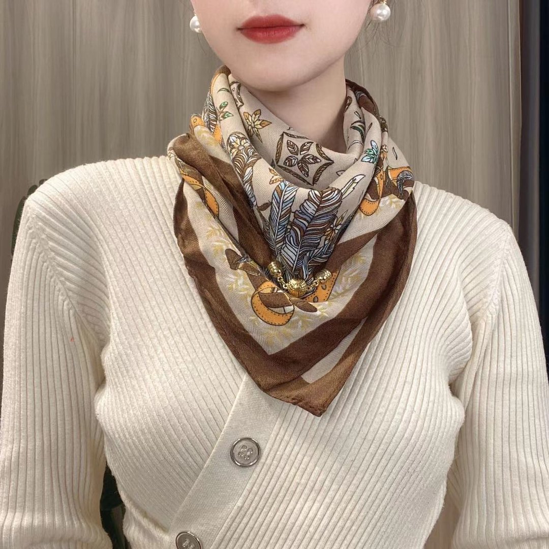 In winter, the new 65-turban magnetic suffocation swirl, the girl with the triangulation of the twirl