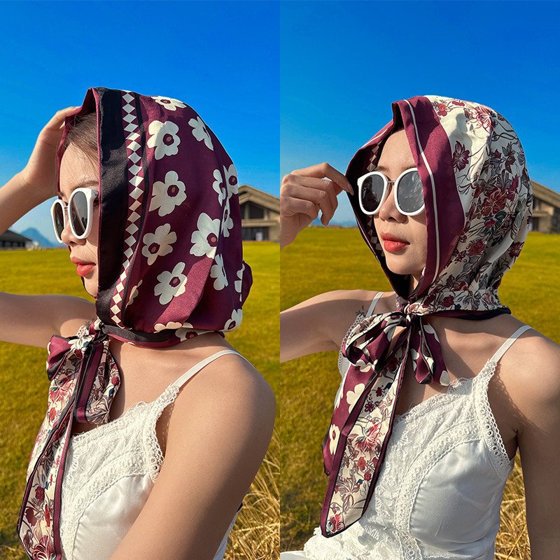 The pink turban cap, the multi-purpose turban cap, the tan-proof turban cap