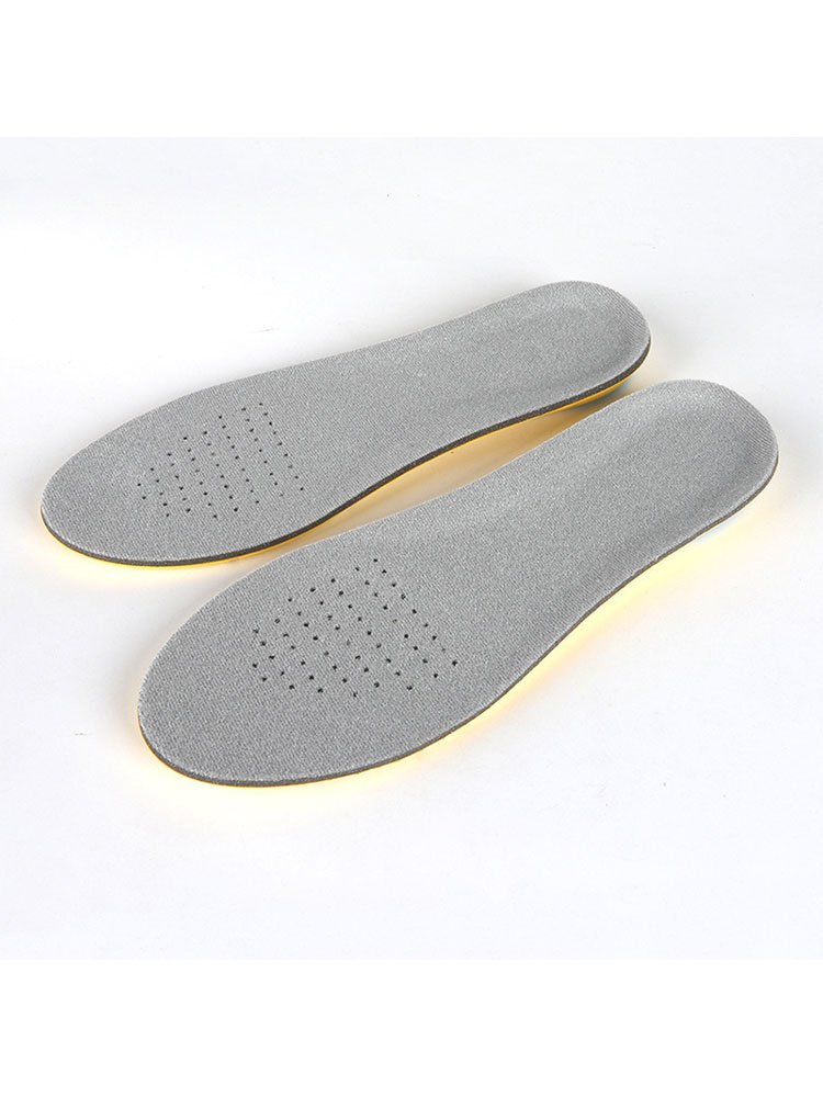THE EVA SHOE PADS ARE HIGH-BULLET RUNNING, AND THE MAN IN THE SHOE PADS IS SWEATING, AND SHE'S ON THE OUTSIDE