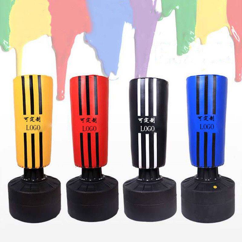Children's boxing sandbags, vertical home tumbler, sandbag Children Taekwondo Sandarin training inflatable filling