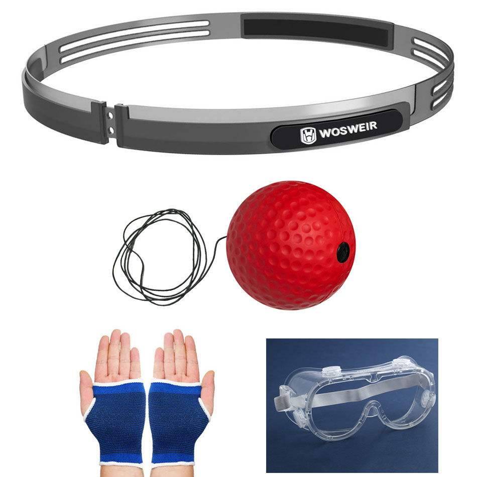 Soft duct tape + red softball + goggles + palms