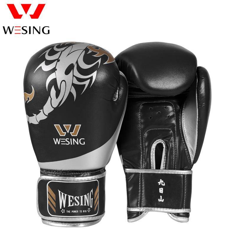 Nine -day Mountain Family Fitness Boxing Gloves Sanda Training Fang Student Junior Battle Gangs Black